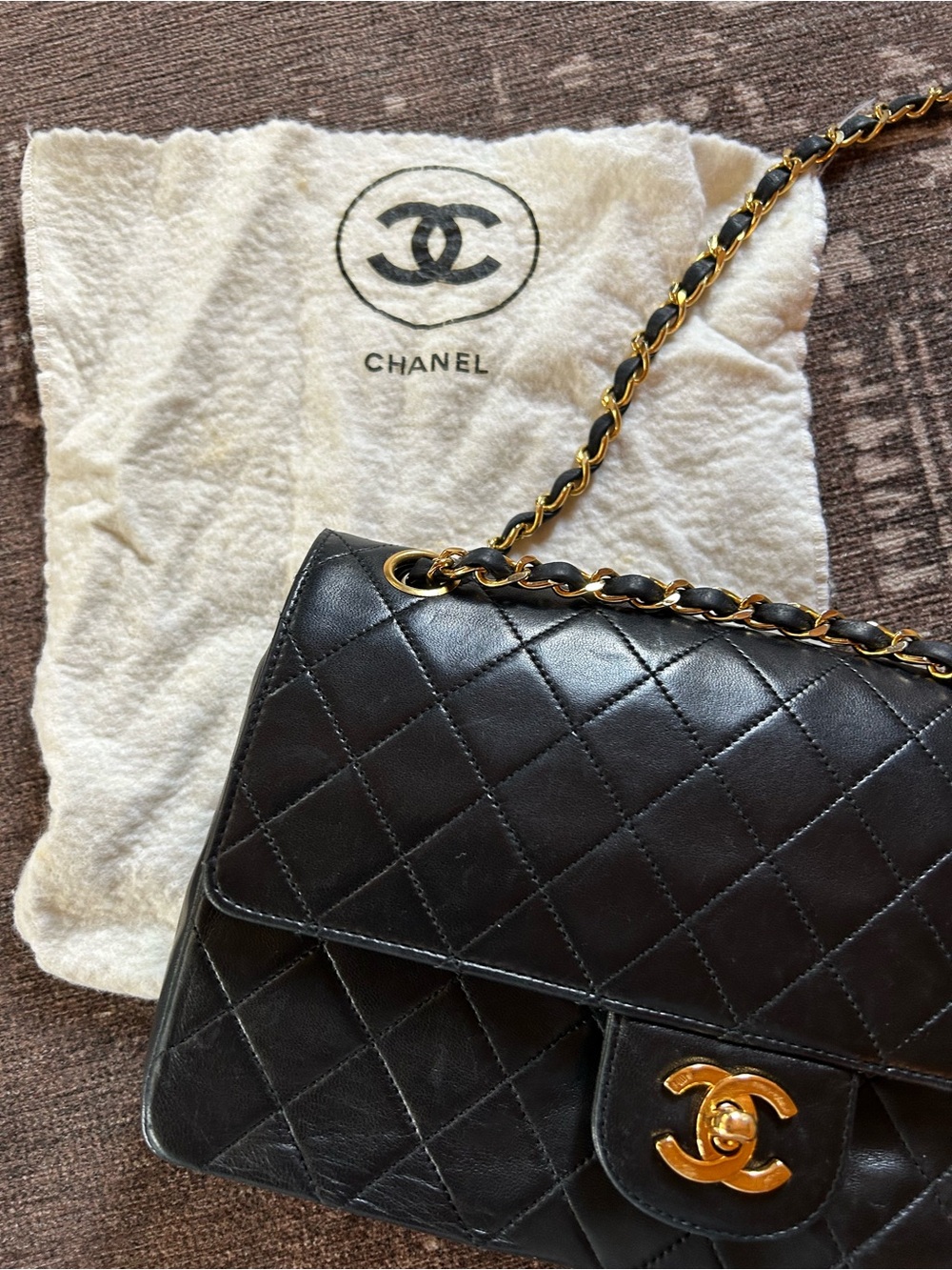 CHANEL Vintage Quilted Lambskin Classic Double Flap Bag Series 0 - Picture 16 of 16
